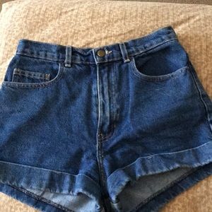 AA high waisted denim shorts